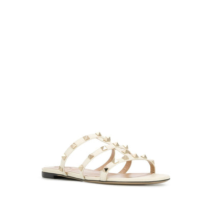 Valentino Garavani Rockstud Flat Slide Sandal