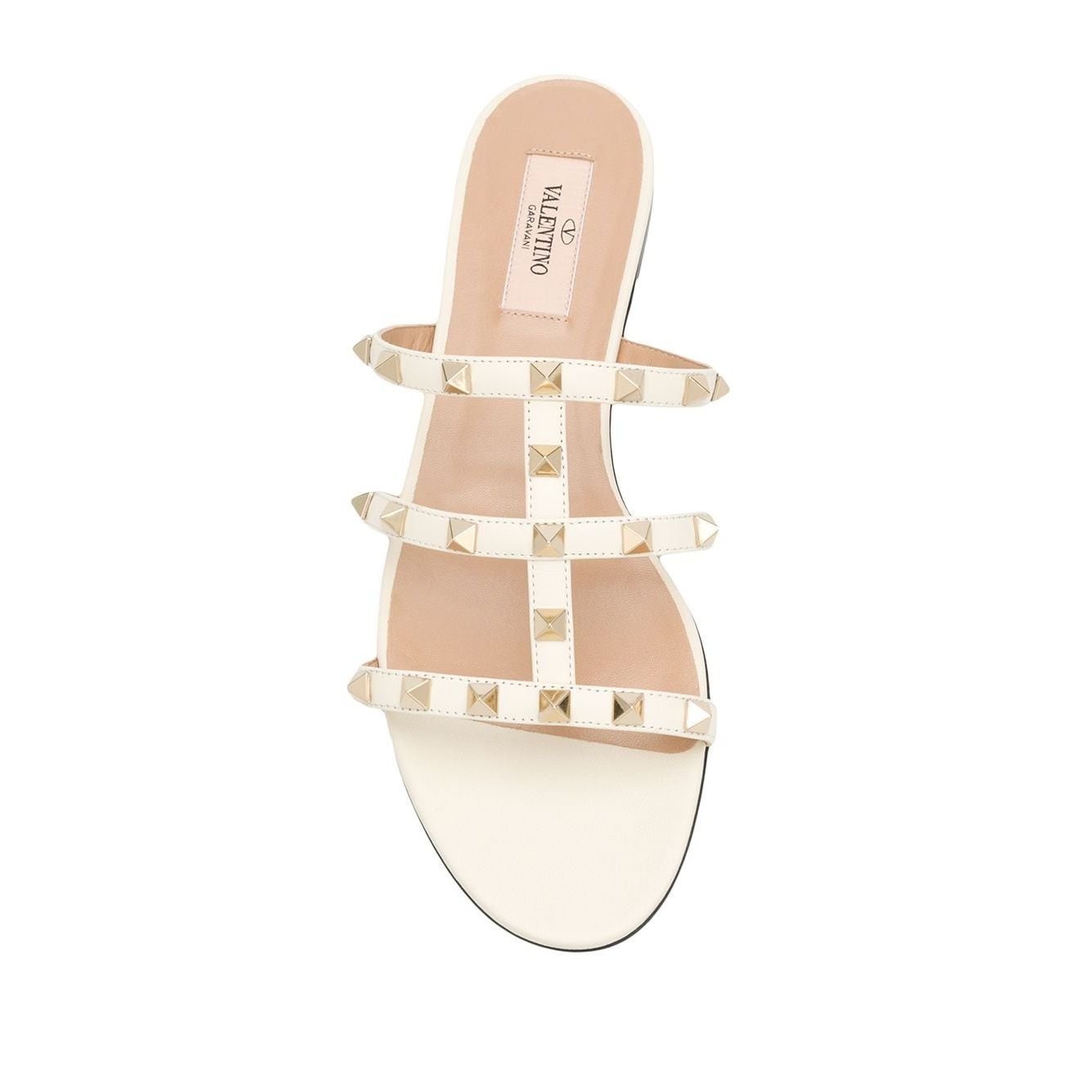 Valentino Garavani Rockstud Flat Slide Sandal