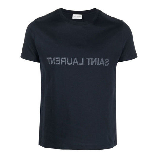 Saint Laurent Reverse logo-print cotton T-shirt 663278Y37AW4145