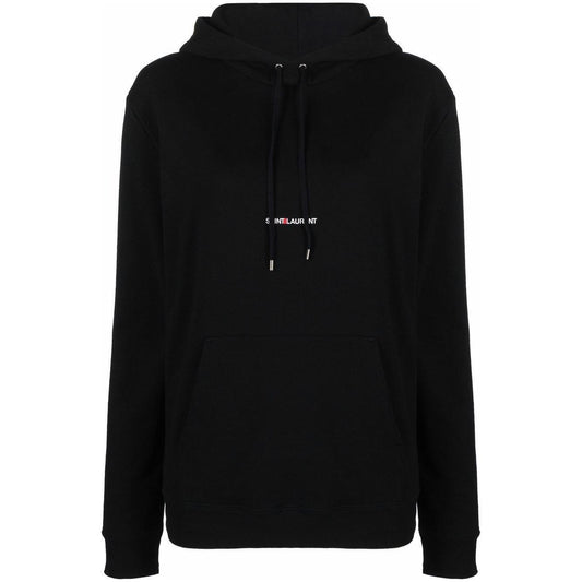 Saint Laurent Logo Print Hoodie 677256YB2EZ1035