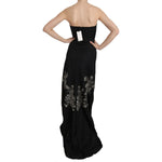 John Richmond Black Sequined Flare Ball Gown Dress DR1679-42