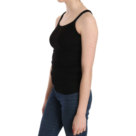 PINK MEMORIES Black Sleeveless Spaghetti Strap Blouse TSH3925-42