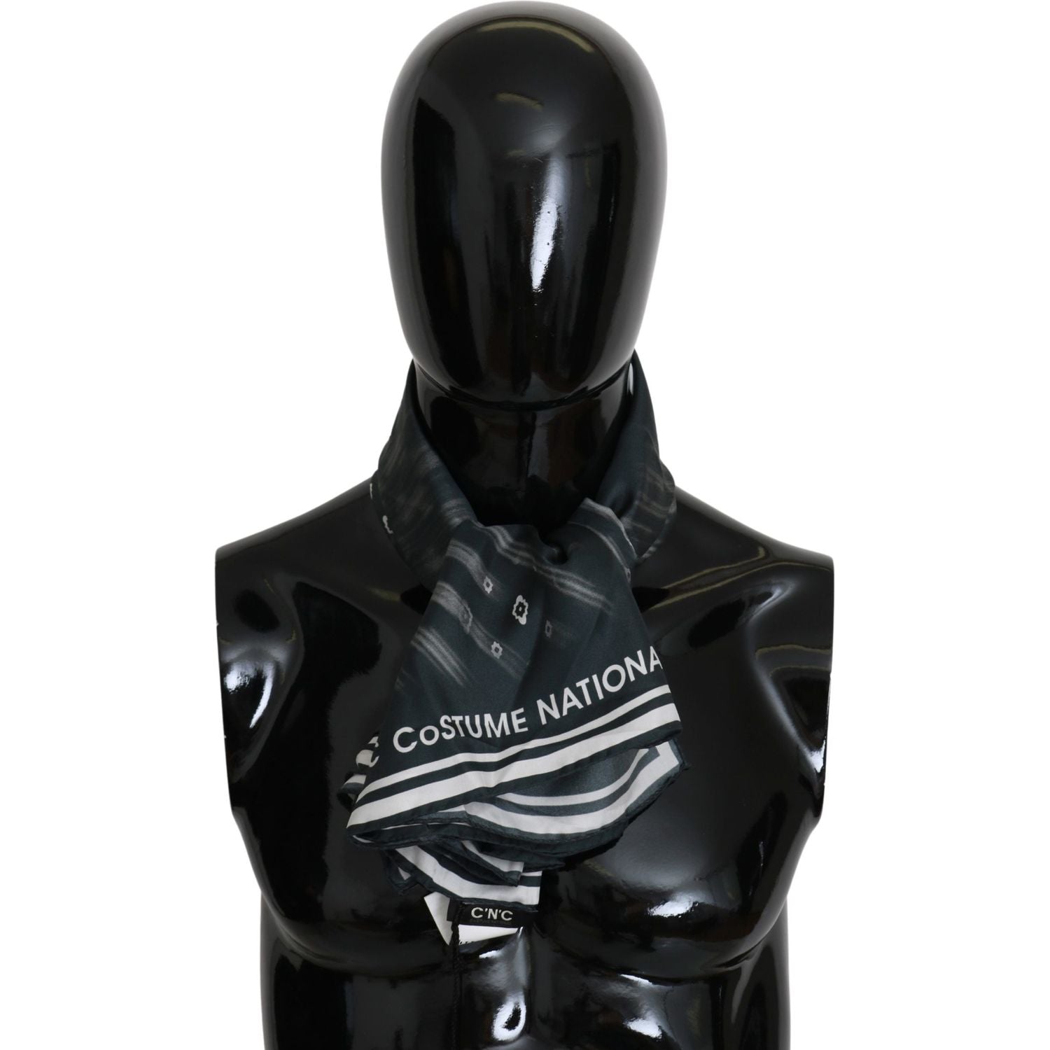 Costume National Blue Foulard Silk Women  Scarf