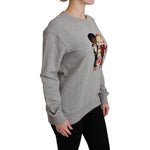 Dolce & Gabbana Gray #dgfamily Cotton Pullover Sweater TSH4558-40