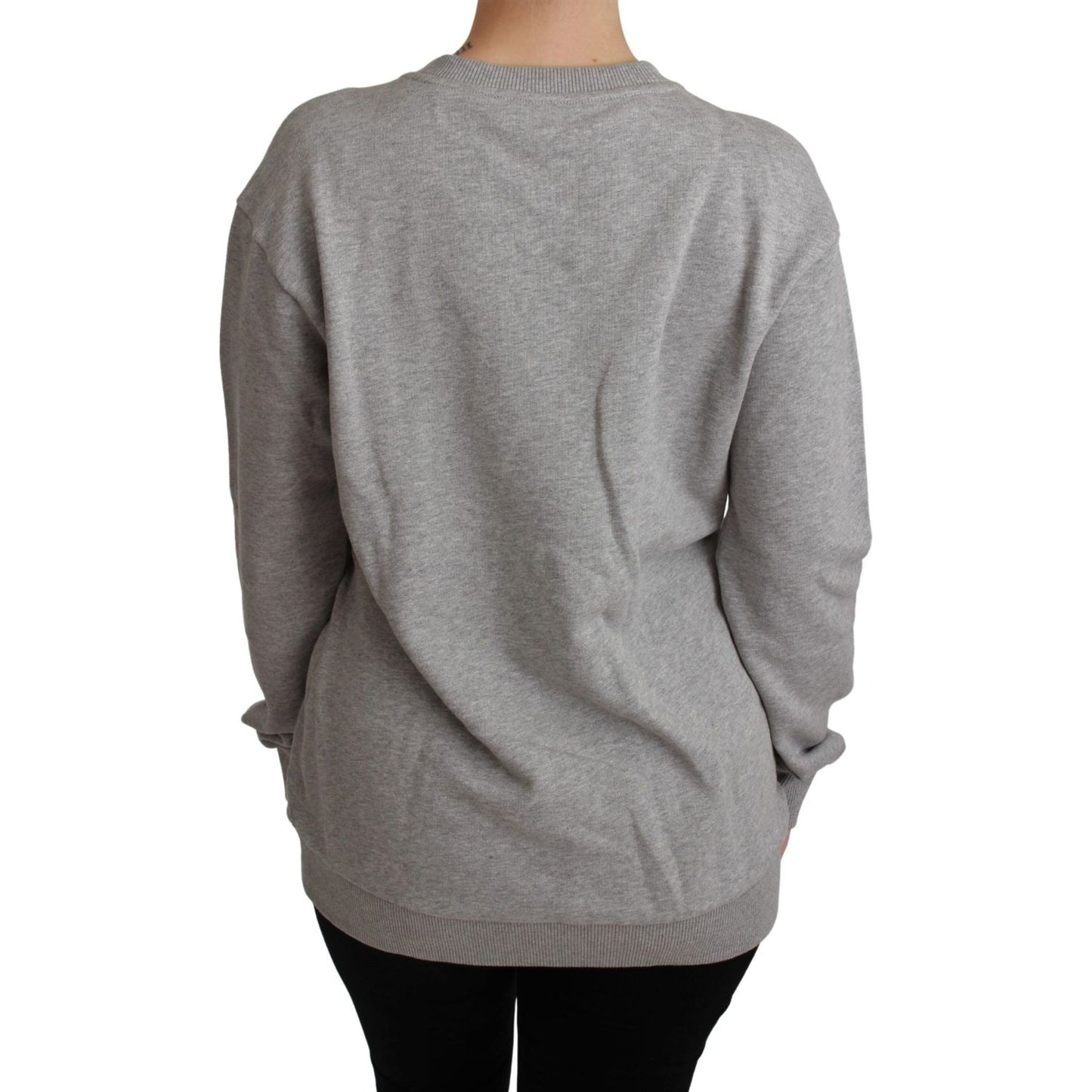 Dolce & Gabbana Gray #dgfamily Cotton Pullover Sweater TSH4558-40