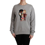 Dolce & Gabbana Gray #dgfamily Cotton Pullover Sweater TSH4558-40