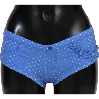 Ermanno Scervino Blue Shorts Beachwear Bikini Bottoms Swimsuit