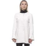 19V69 Italia Elegant White Neoprene Woman Coat 19V69 Italia Lavender