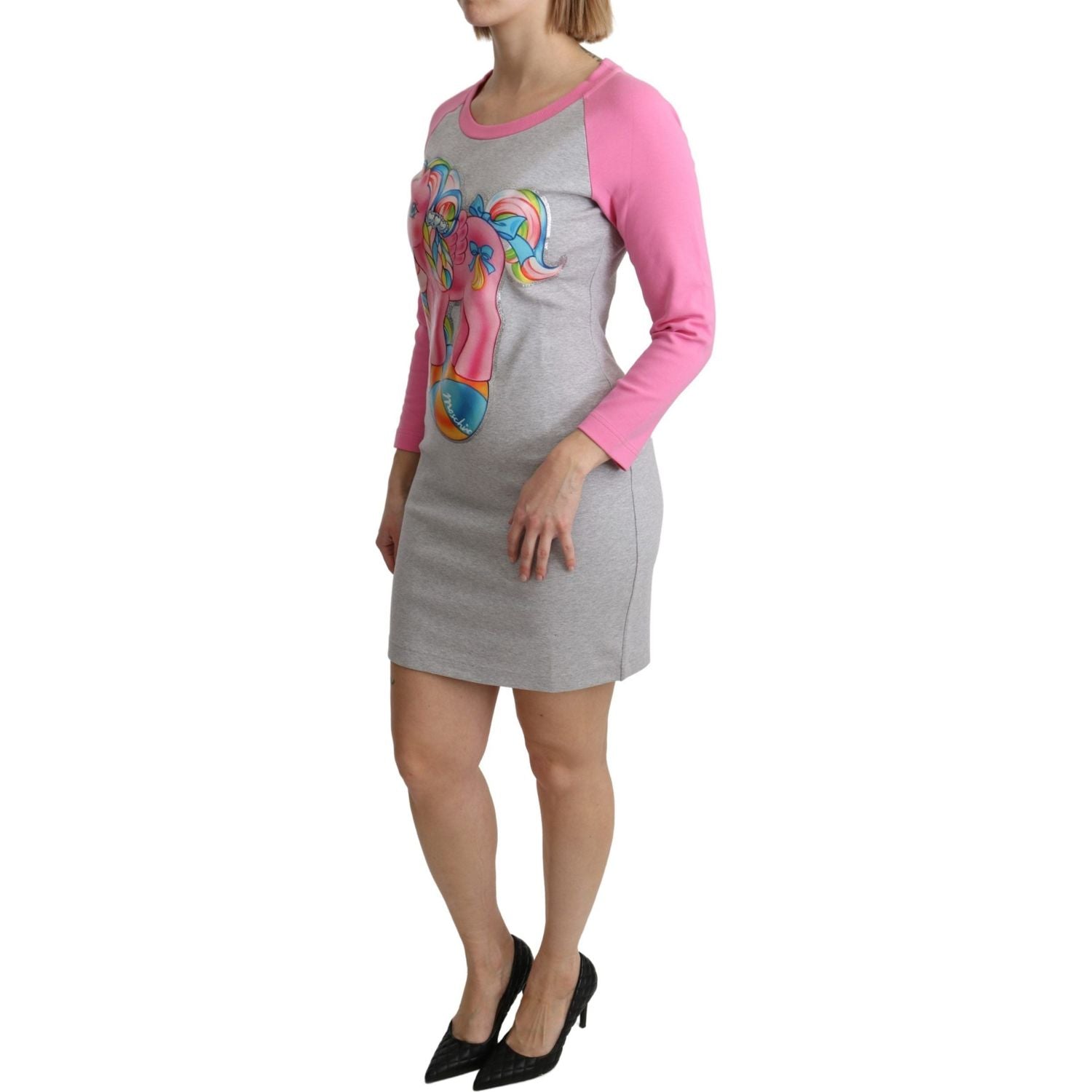 Moschino Gray My Little Pony Top Sweater Dress