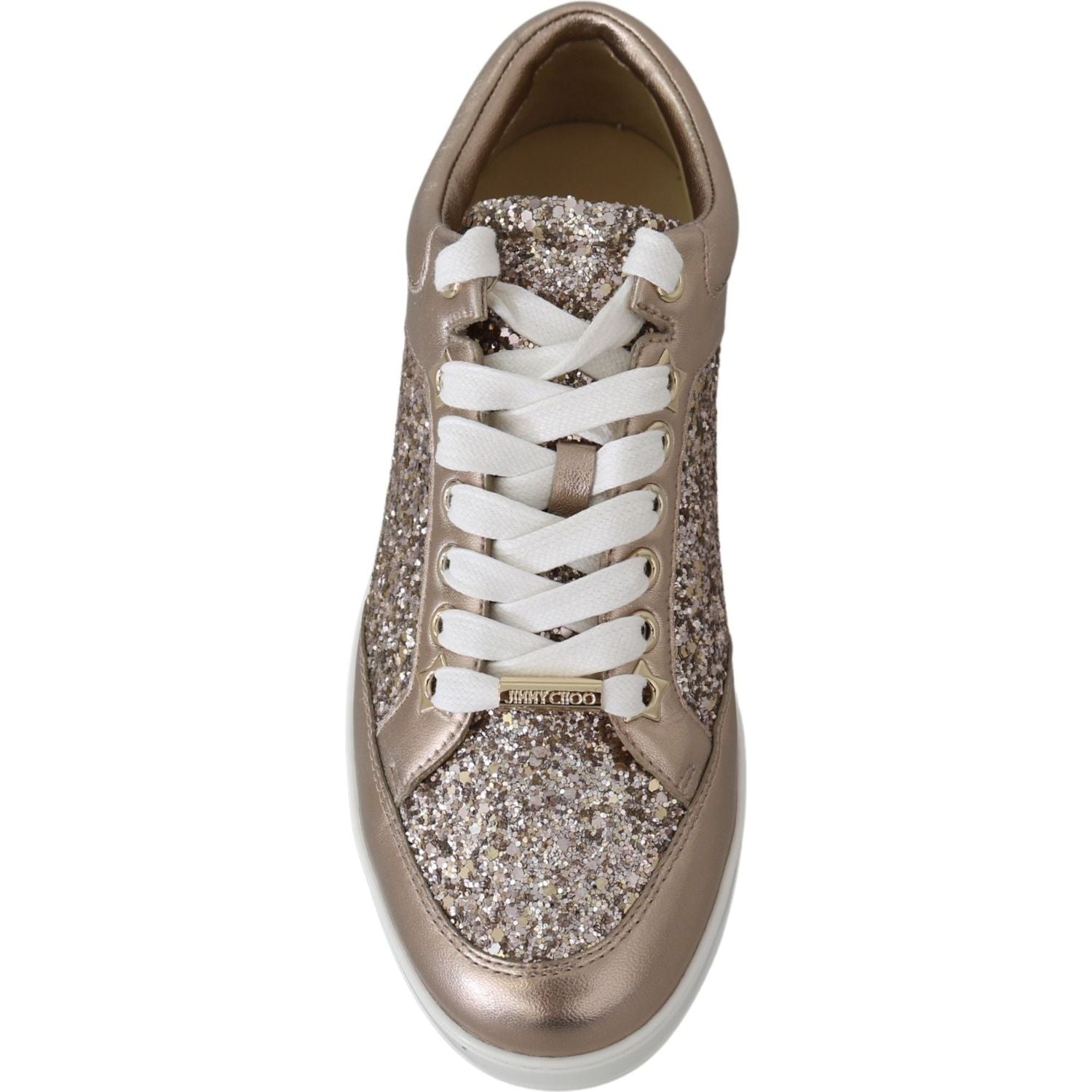 Jimmy Choo Ballet Pink Leather Miami Sneakers