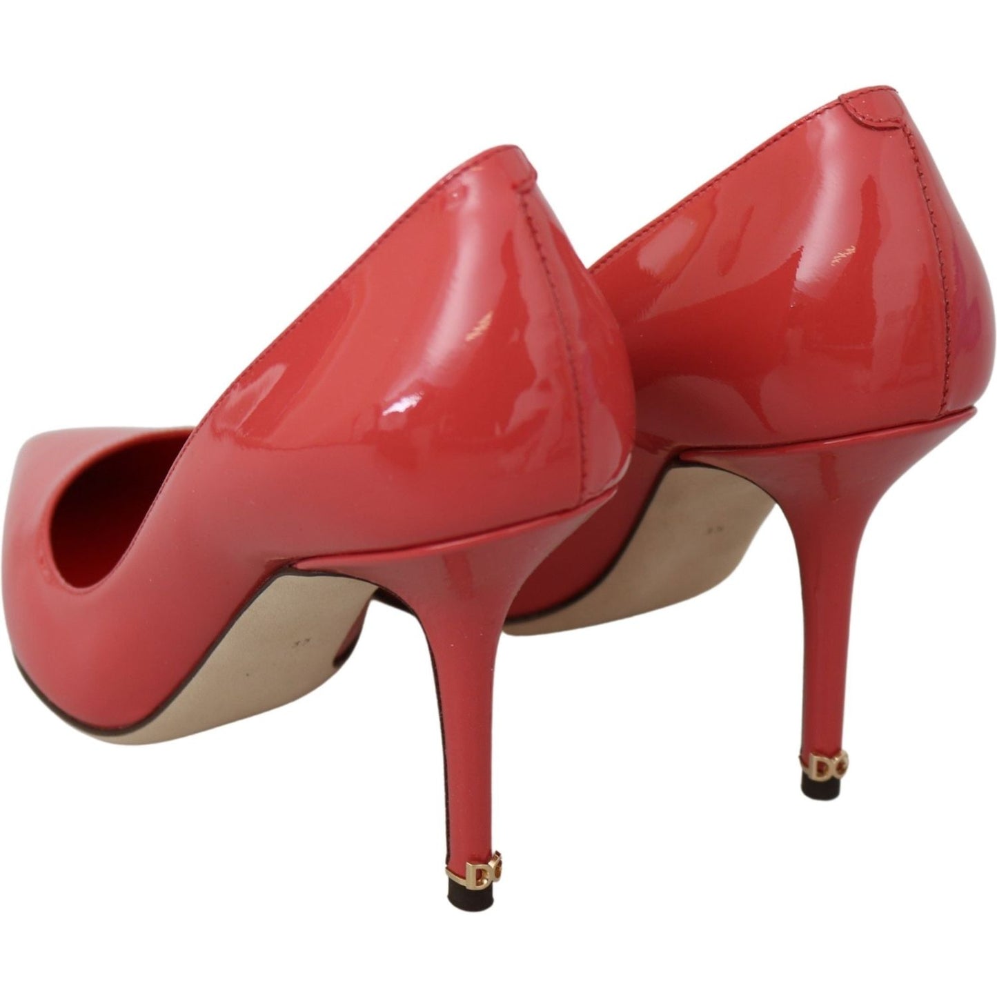 Dolce & Gabbana Dark Pink Patent Leather Heels Pumps