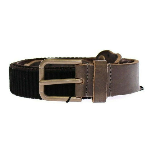 Dolce & Gabbana Brown Leather Logo Cintura Gürtel Belt GSB10298-95