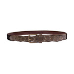 Dolce & Gabbana Brown Leather Logo Cintura Gürtel Belt GSB10298-95