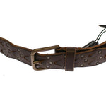 Dolce & Gabbana Brown Leather Logo Cintura Gürtel Belt GSB10298-95