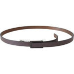 Costume National Brown Leather Tactical Logo Buckle Dark BEL60968-100