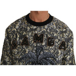 Dolce & Gabbana Multicolor SAMBA Jacquard Palmtree Pullover Sweater TSH2513-46