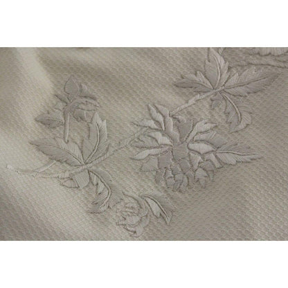 Andrea Incontri White Cotton Floral Embroidery Skirt