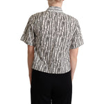 Dolce & Gabbana White Floral Collared Blouse Shirt TSH5974 -38