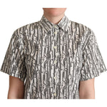 Dolce & Gabbana White Floral Collared Blouse Shirt TSH5974 -38