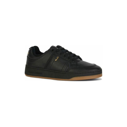 Saint Laurent Elegant Black Low-Top Leather Sneakers YS 69078904GAA 1000_41