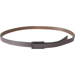 Costume National Brown Leather Tactical Logo Screw Buckle Belt BEL60971- 100