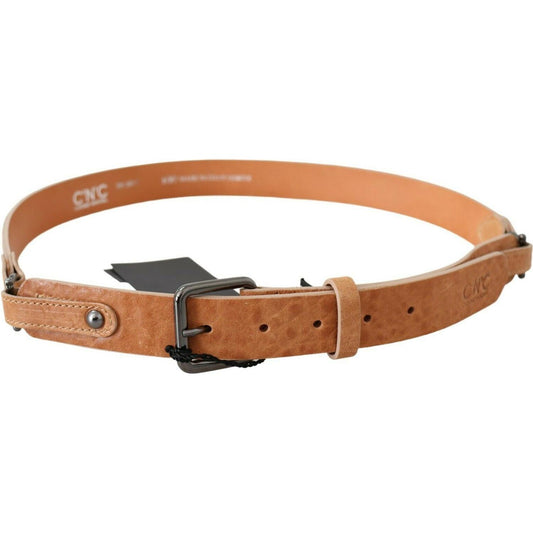 Costume National Light Brown Genuine Leather Belt BEL60989- 100