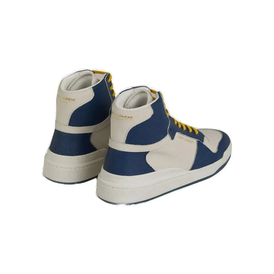 Saint Laurent Elevate Your Style with Mid-Top Blue Luxury Sneakers 610618AAAI5 9083_40