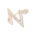 Nialaya Silver Authentic Womens Clear Ring Ring