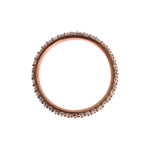 Nialaya Pink Gold 925 Silver Clear CZ Ring Nr. 32- 57