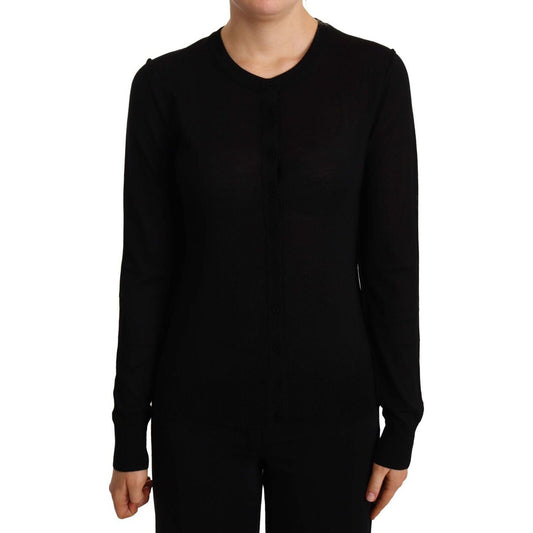 Dolce & Gabbana Black Crewneck Pullover STAFF Sweater Wool TSH6760 -44