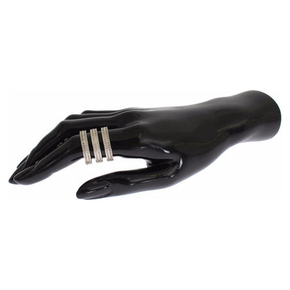 Nialaya Authentic Womens Clear CZ 925 Sterling Silver Ring Ring