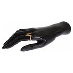 Nialaya Gold 925 Silver Womens Clear CZ 18K Ring