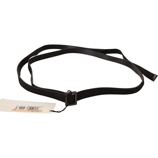 Costume National Black Leather Metal Buckle Waist Belt WOMAN BELTS