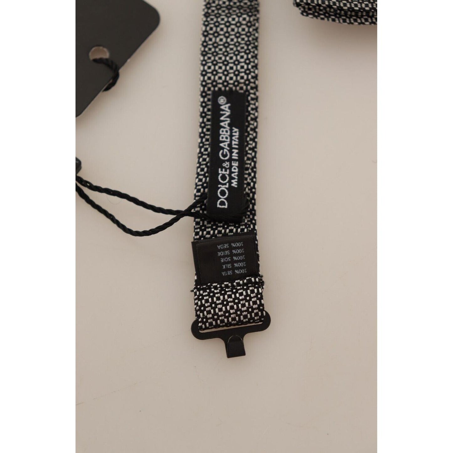 Dolce & Gabbana Multicolor Patterned Adjustable Neck Papillon Bow Tie Necktie