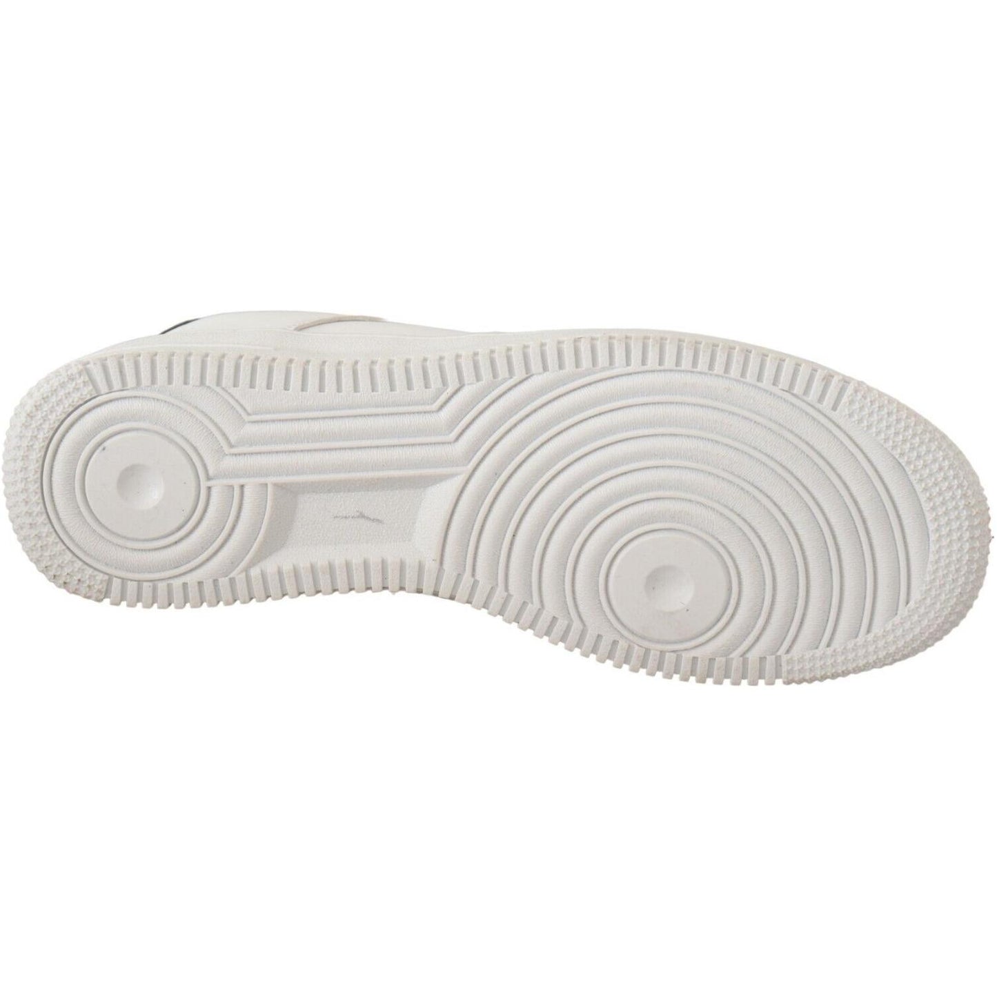 SIGNS White Leather Perforated Lace Up Sneakers Casual Men Shoes MAN SNEAKERS