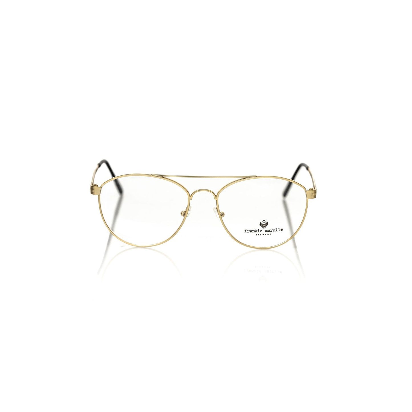 Frankie Morello Gold Metallic Fibre Glasses Frame