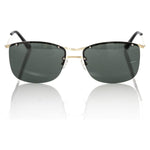 Frankie Morello Black Metallic Fiber Men's Sunglasses