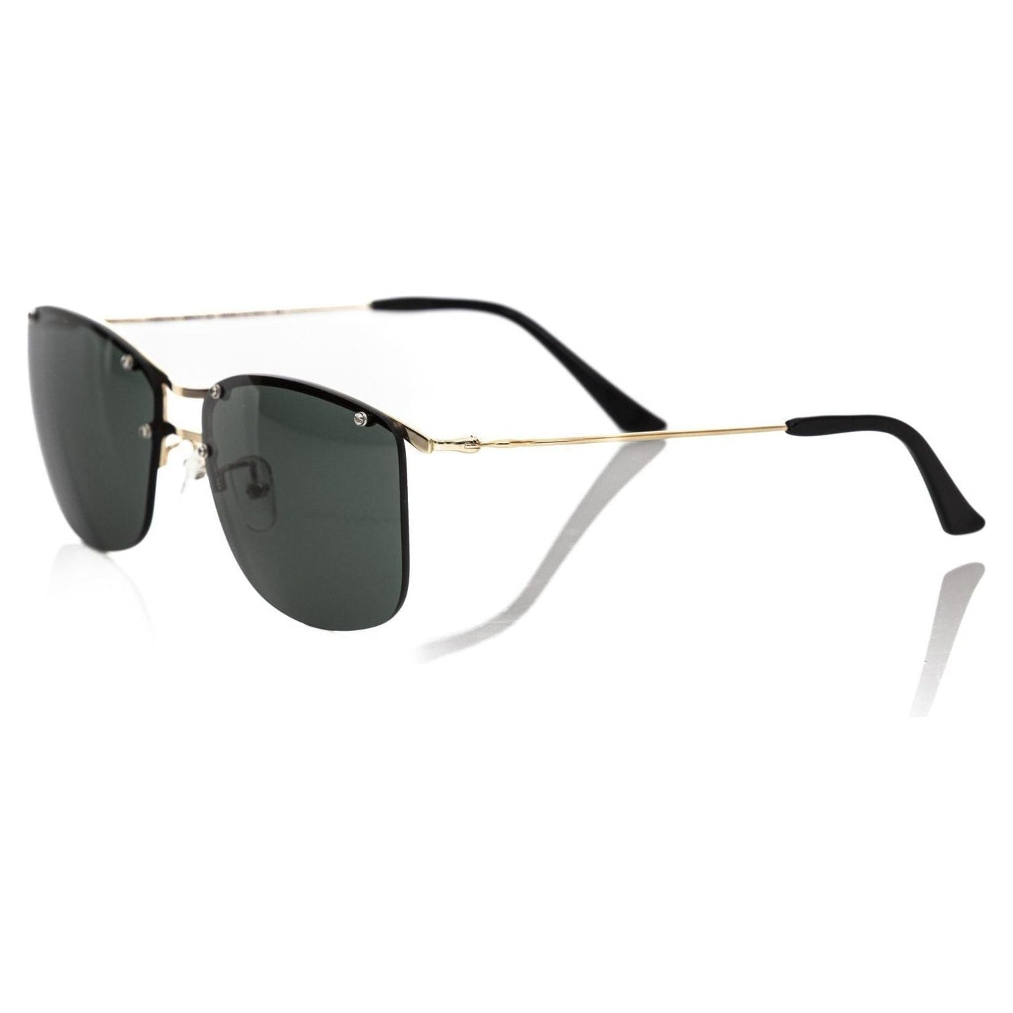 Frankie Morello Black Metallic Fiber Men's Sunglasses