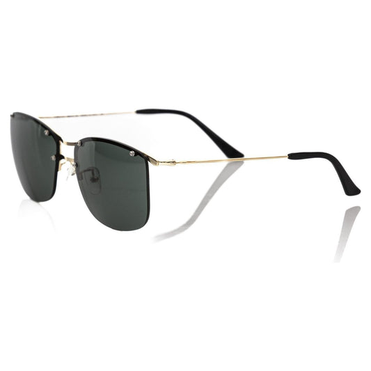 Frankie Morello Black Metallic Fiber Men's Sunglasses