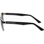 Frankie Morello Black Metallic Fiber Men Sunglass
