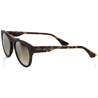 Frankie Morello Brown Acetate Men's Sunglass