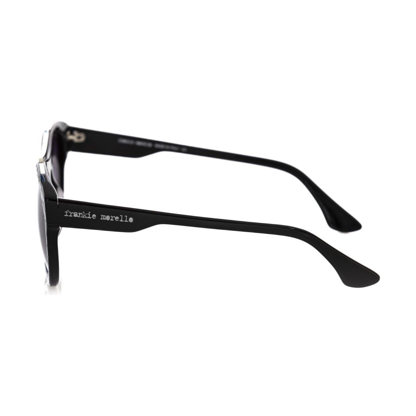 Frankie Morello Black Acetate Men's Sunglasses