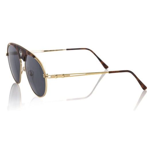 Frankie Morello Brown Metallic Sunglasses for Men