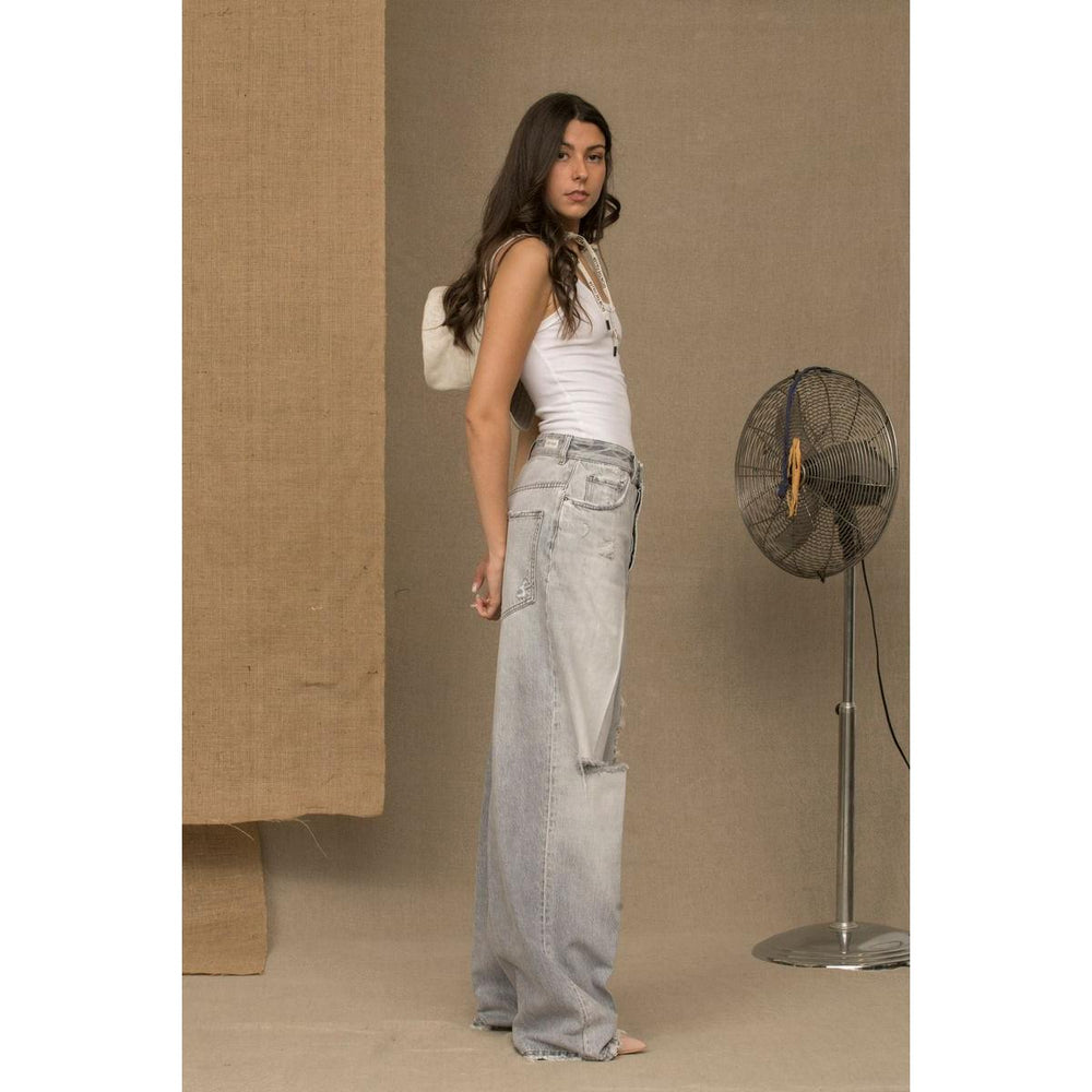 Don The Fuller Elegance in Denim: Chic Grey Cotton Jeans DO1596044-W29-IT43-1-FBB-39