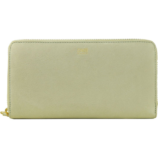 Cavalli Class Gray Calfskin Women Wallet WOMAN WALLETS