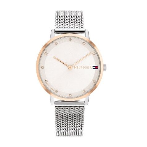TOMMY HILFIGER MOD. PIPPA wristwatch with mesh band and minimalist dial design