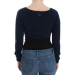 Ermanno Scervino Blue Cashmere Cardigan Sweater SIG12570-1