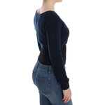 Ermanno Scervino Blue Cashmere Cardigan Sweater SIG12570-1