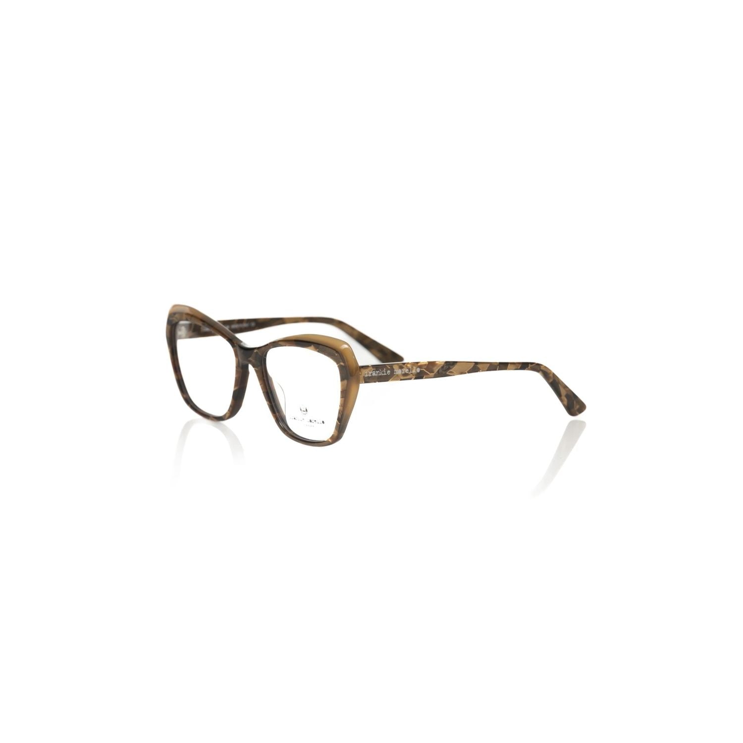 Frankie Morello Beige Acetate Women's Eyeglass Frame