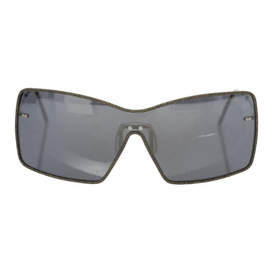 Frankie Morello Black Metallic Fiber Women's Sunglass